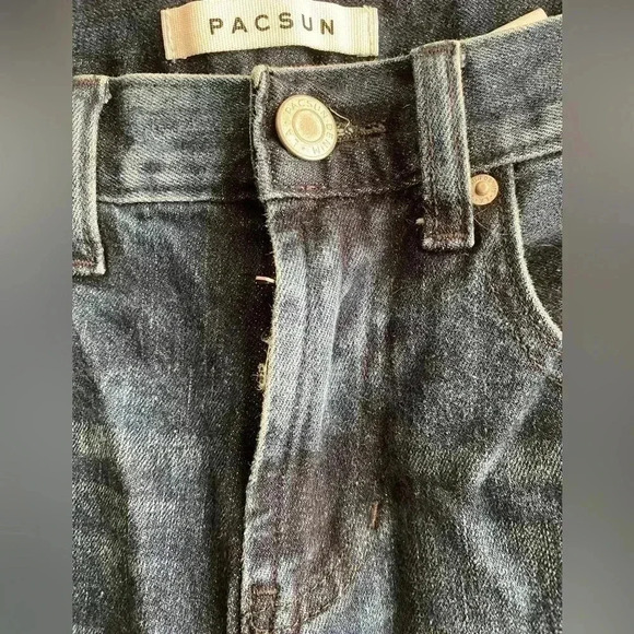 💥PACSUN Mens Slim Taper Vintage Jeans 29 - Picture 4 of 11